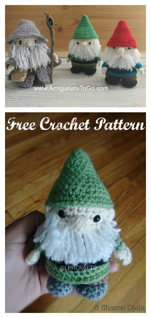 Amigurumi Christmas Gnome Free Crochet Pattern 