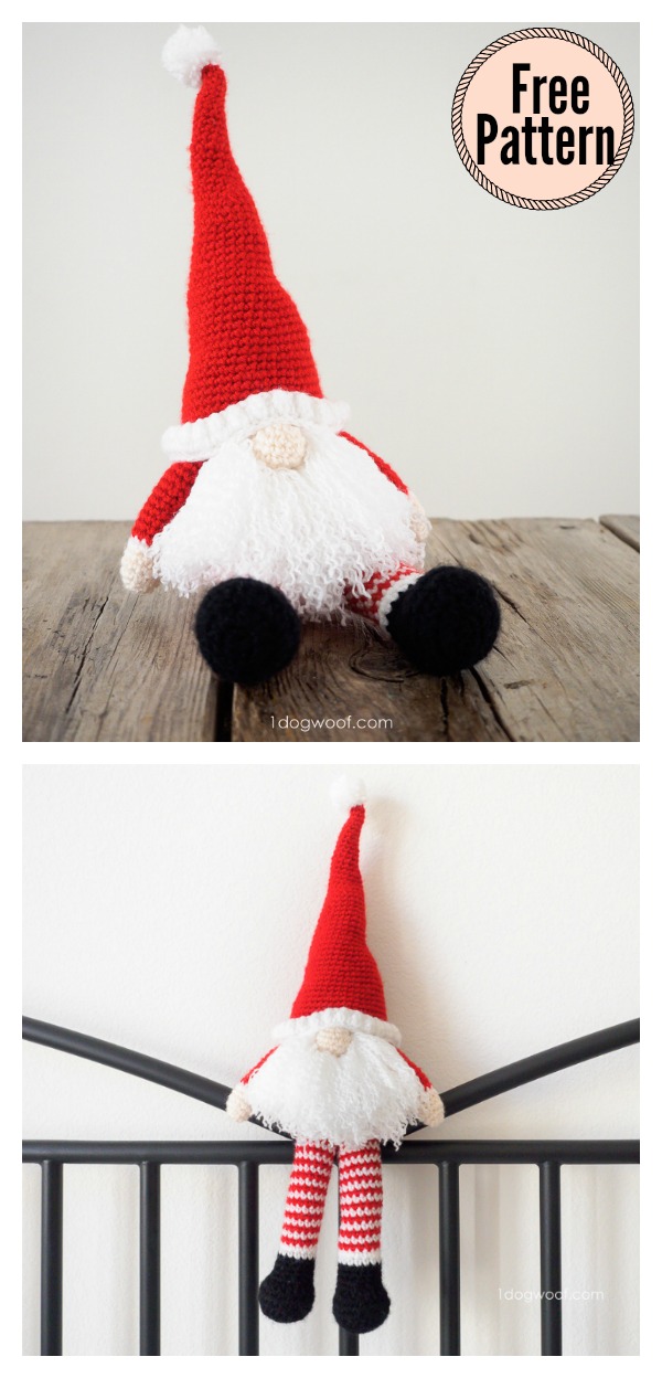 Amigurumi Christmas Gnome Free Crochet Pattern