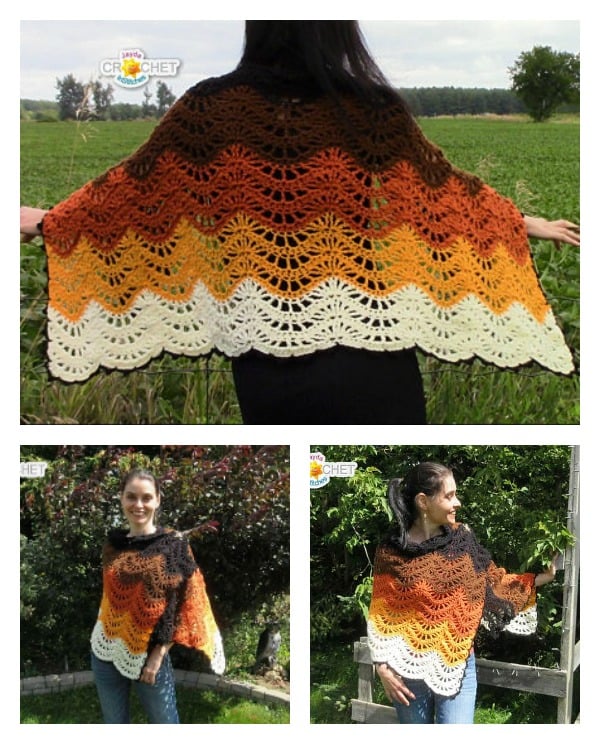 Autumn Moon Blanket Scarf Pattern and Video Tutorial 