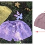 Baby Leaf Cape Free Knitting Pattern