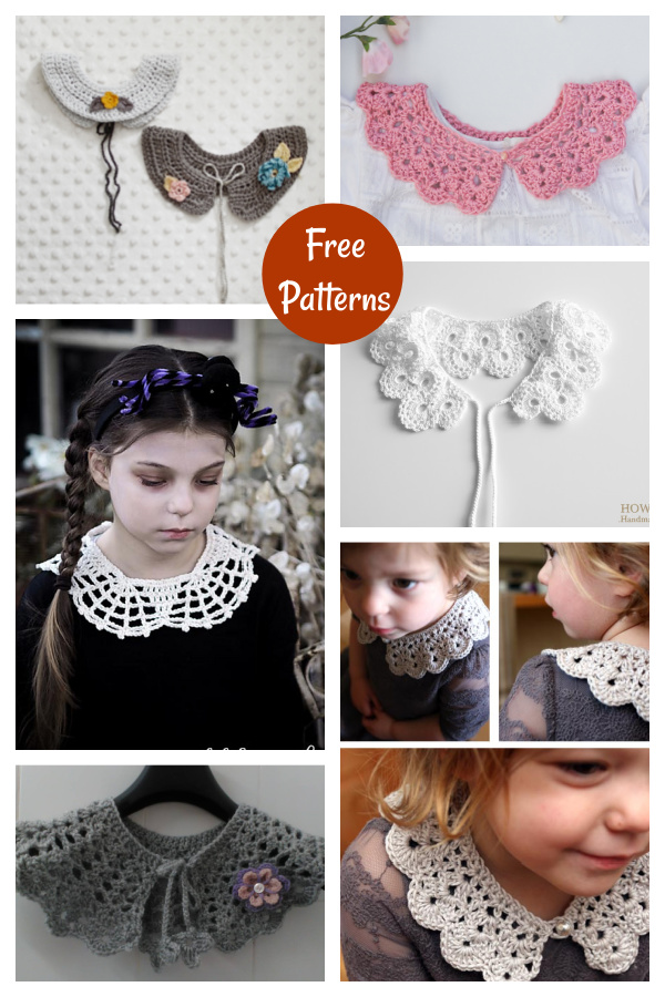 Beautiful Crocheted Collar Free Patterns 