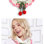 Cheery Cherry Collar Free Crochet Pattern