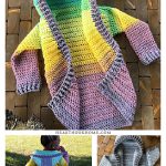 Child Size Hooded Cardigan Free Crochet Pattern