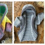 Child Size Hooded Cardigan Free Crochet Pattern