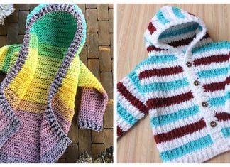 Child Size Hooded Cardigan Free Crochet Pattern