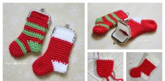 Christmas Stocking Coin Purse Free Crochet Pattern