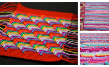 Classic Apache Tears Stitch Blanket Free Crochet Pattern and Video Tutorial