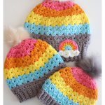 Cluster V-Stitch Hat Free Crochet Pattern and Video Tutorial