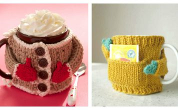 Coffee Cozy Sweaters Free Kniiting Pattern and Video Tutorial