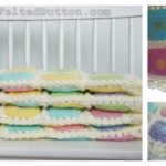 Colorful Puffy Patch Baby Blanket Crochet Pattern