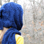 Curving Lattice Hooded Scarf Free Knitting Pattern