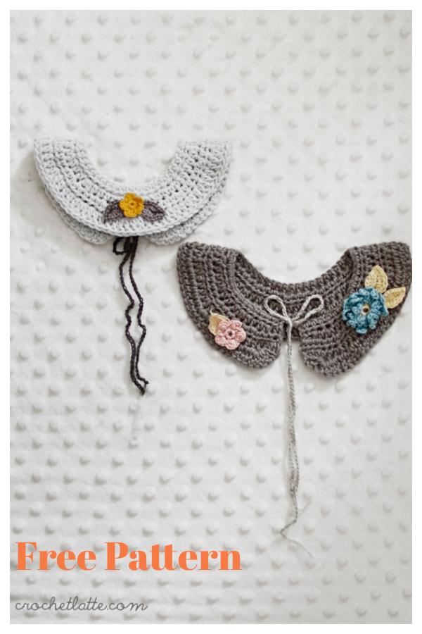 Flower Girl Collar Free Crochet Pattern