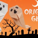 Halloween Origami Ghost Paper Crafts for Kids