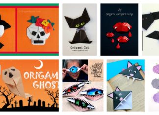 Halloween Origami Paper Crafts for Kids