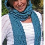 Hooded Scarf with Pocket Free Knitting Pattern