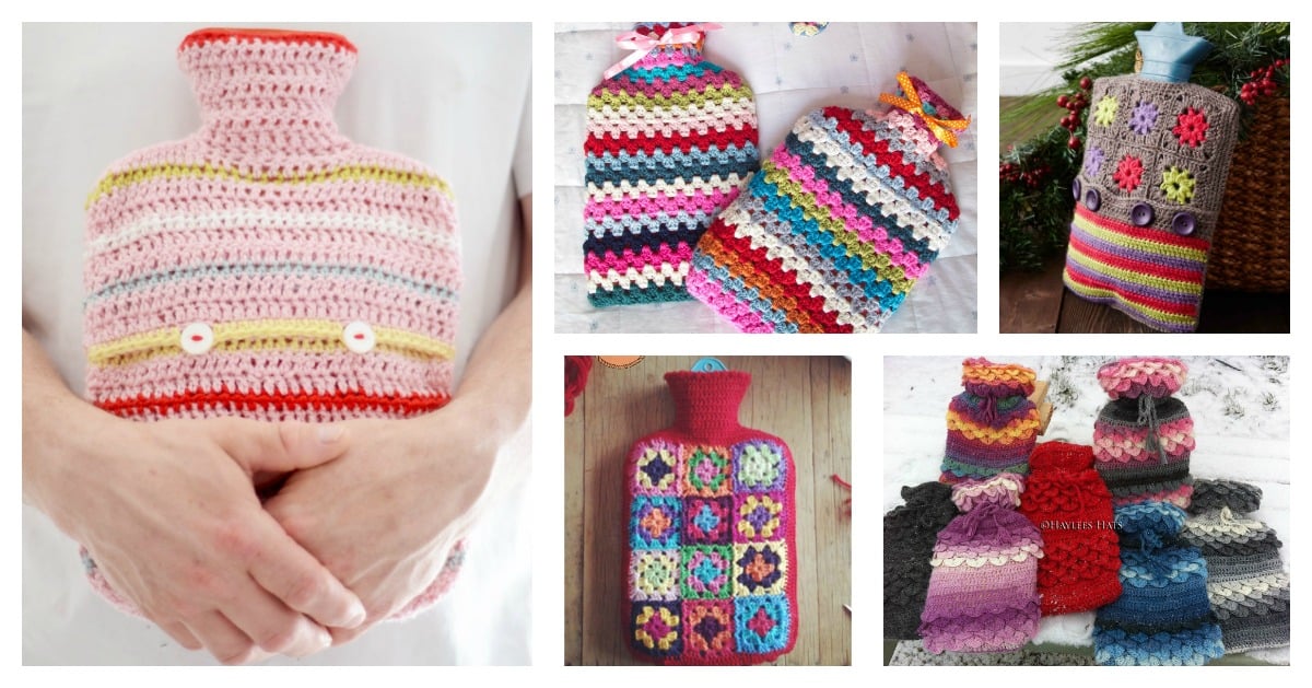 Super cozy fleece hot water bottle carrier, Free pattern ·  VickyMyersCreations