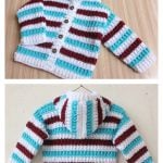 Latest Hoodie Sweater Free Crochet Pattern and Video Tutorial