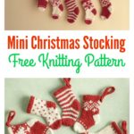 Mini Christmas Stocking Free Knitting Pattern