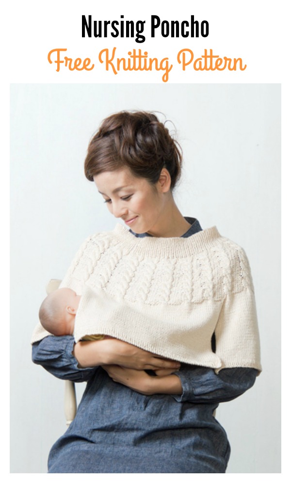 Nursing Poncho Free Knitting Pattern