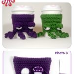 Octopus Coffee Cup Cozy Free Crochet Pattern