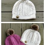 Pearl Beanie Free Crochet Pattern