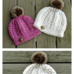 Puff Stitch Crochet Hat Pattern