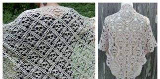 Skull Shawl Free Crochet Pattern