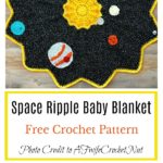 Space Ripple Baby Blanket Free Crochet Pattern