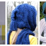 Stylish Hooded Scarf Free Knitting Pattern