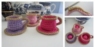 Tea Cup Christmas Ornament Free Crochet Pattern