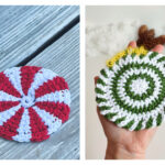 10+ Peppermint Candy Coasters Crochet Patterns