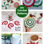 10+ Peppermint Candy Coasters Crochet Patterns