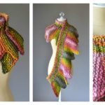 18 Petals Scarf Free Knitting Pattern
