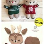 Adorable Holiday Deer Free Crochet Pattern