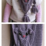 Adorable Owl Scarf Knitting Pattern