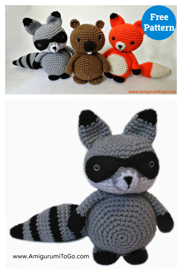 Bandit The Amigurumi Raccoon Free Crochet Pattern 