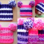 Child Size Pom Pom Beanie Free Crochet Pattern