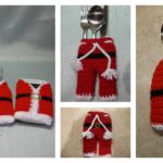 Christmas Cutlery Holder Free Crochet Patterns