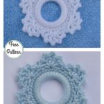 Christmas Lacy Snowflake Ring Ornament Free Crochet Pattern