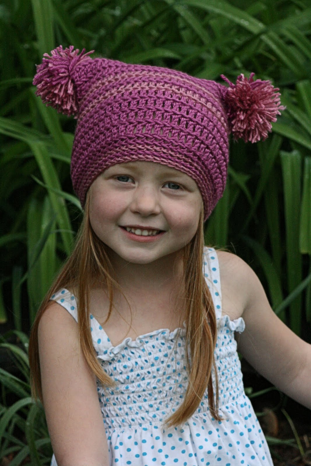 crochet pom pom hat pattern