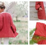 Easy Hexagonal Cardigan Sweater Free Crochet Pattern