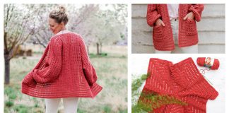 Easy Hexagonal Cardigan Sweater Free Crochet Pattern