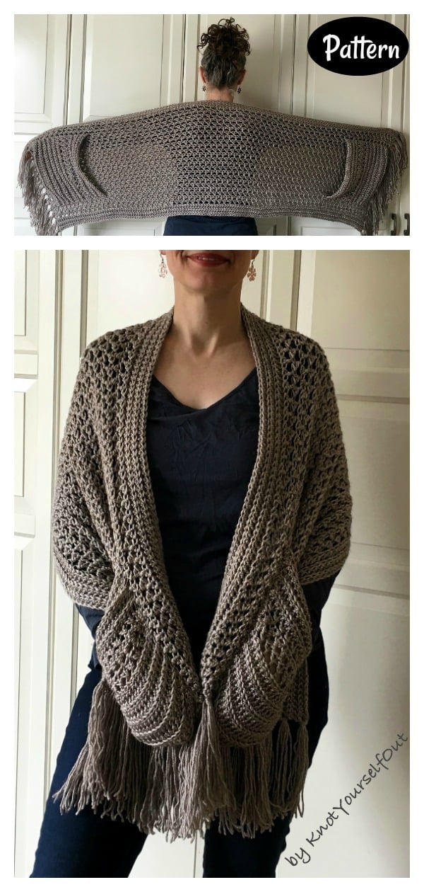 Easy Pocket Wrap Crochet Pattern