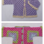 Granny Hexagon Baby Jacket Free Crochet Pattern