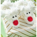 Happy Kids Reindeer Slippers Free Crochet Pattern