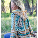 Hexagon Hoodie Sweater Free Crochet Pattern