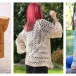 Hexagonal Cardigan Sweater Crochet Patterns