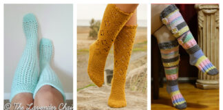 Knee High Socks Free Crochet Pattern