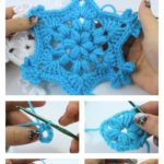 Puff Stitch Snowflake Ornament Crochet Video Tutorial