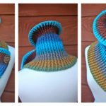 Sassy Autumn Ribbed Cowl Free Crochet Pattern for Beginner